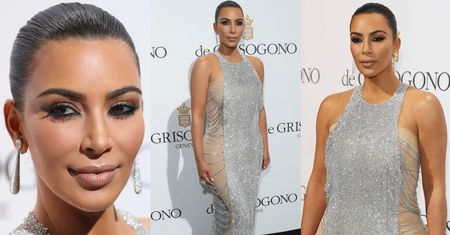 Błyszcząca Kim Kardashian na imprezie w Cannes (ZDJĘCIA)