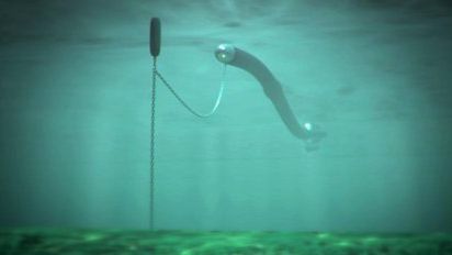 Energia z ruchu fal dzięki wielkiemu gumowemu wężowi 1