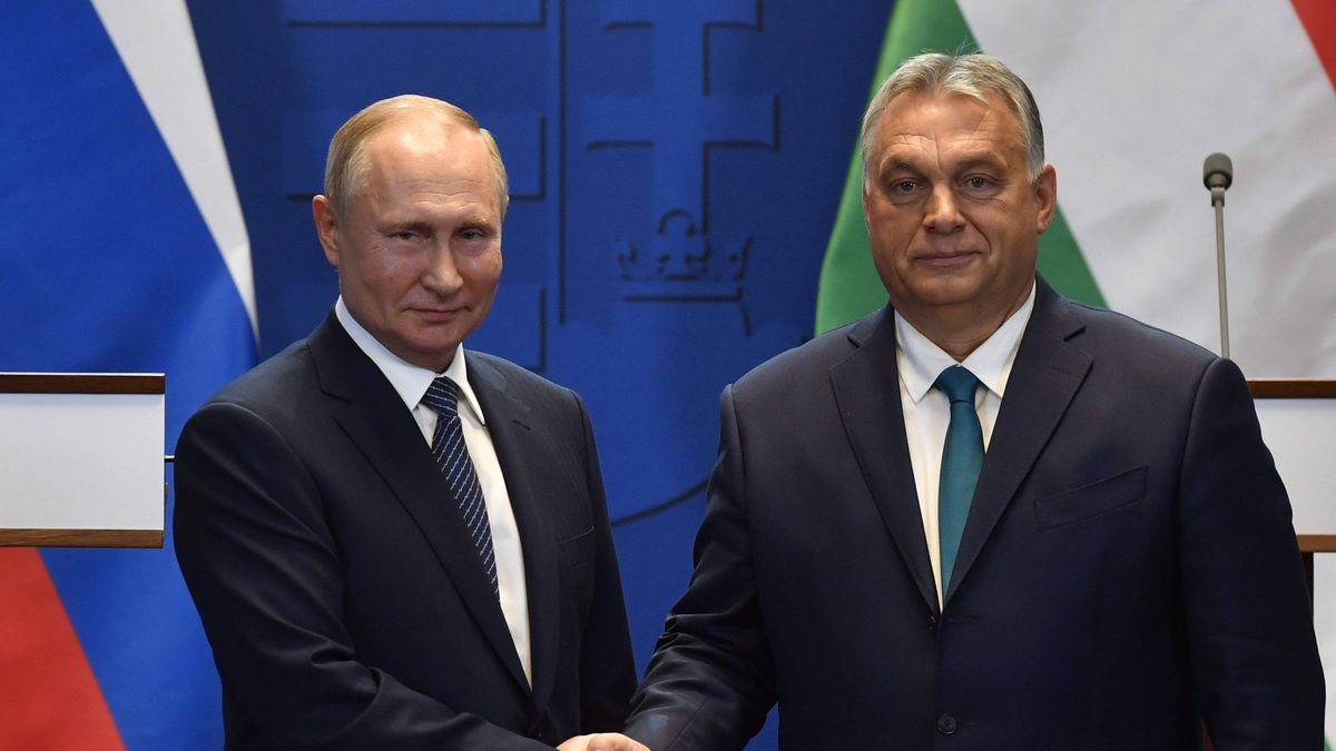 Władimir Putin i Wiktor Orban