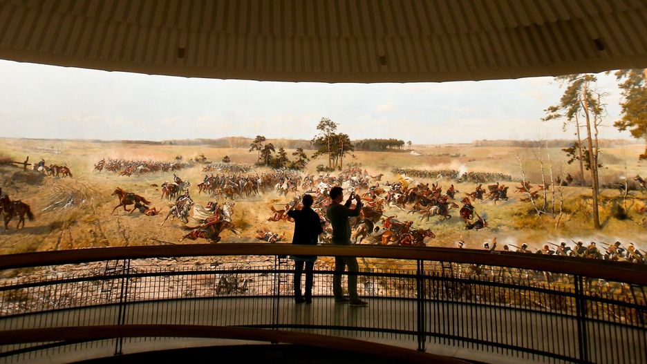 09.04.2014 WROCLAW PANORAMA RACLAWICKA BITWA POD RACLAWICAMI KOSCIUSZKO PANORAMA RACLAWICE HISTORIA KULTURA MALARSTWO JAN STYKA WOJCIECH KOSSAK INSUREKCJA KOSCIUSZKOWSKA GAZETA WROCLAWSKA PAWEL RELIKOWSKI / GAZETA WROCLAWSKA..