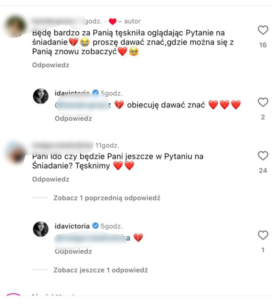 Ida Nowakowska reaguje na zwolnienie