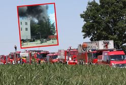 Czarny dym nad miastem. Olbrzymi pożar hali w Kędzierzynie-Koźlu