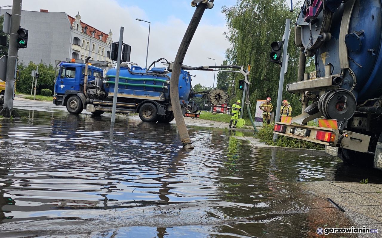 Gorzów: Po każdej ulewie Grobla zamienia się w jezioro. Radny żąda działań miasta