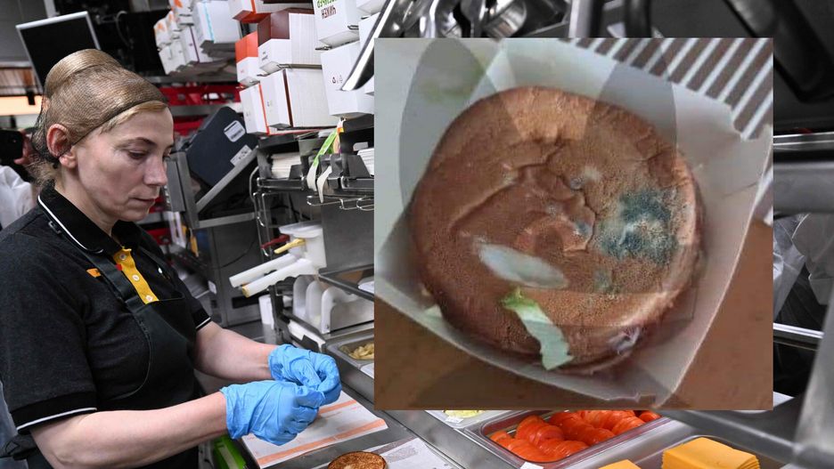 W rosyjskim zamienniku McDonald's serwowane są spleśniałe bułki.

