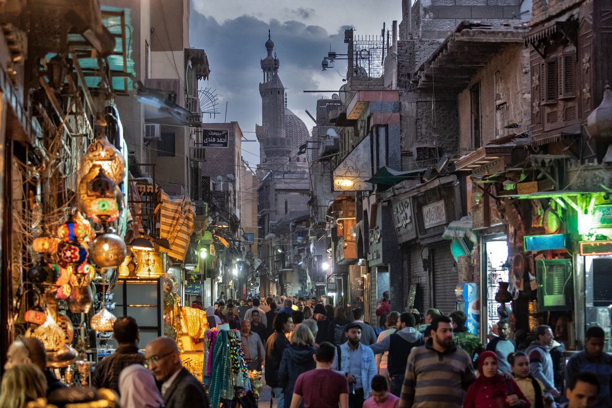 Ulica Kairu, stolicy Egiptu