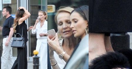 Marina z rodzicami i w kapciach z futerkiem. Ładne? (ZDJĘCIA)