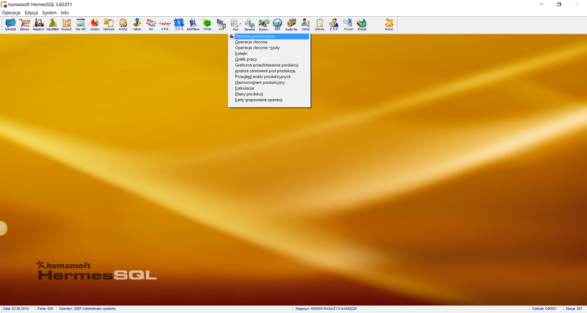 HermesSQL – plan produkcji.