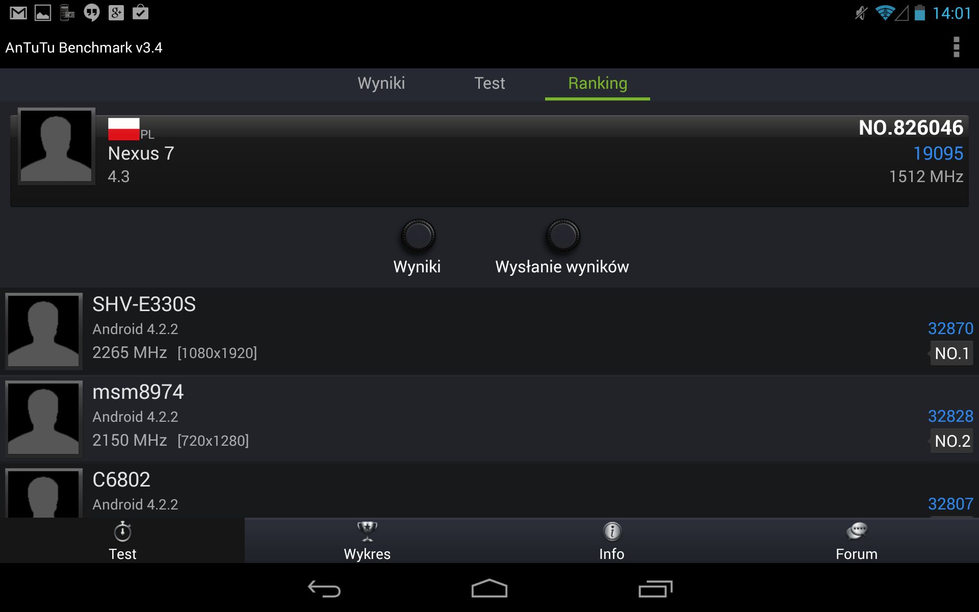 Nexus 7 ma szybszy procesor, niż twierdzi producent. Gry i benchmarki 3