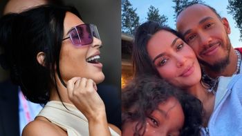 Kim Kardashian pokazała pierwsze rodzinne zdjęcie z Lewisem Hamiltonem. Kierowca F1 pozuje z jej córką. Fajna rodzinka? (FOTO)