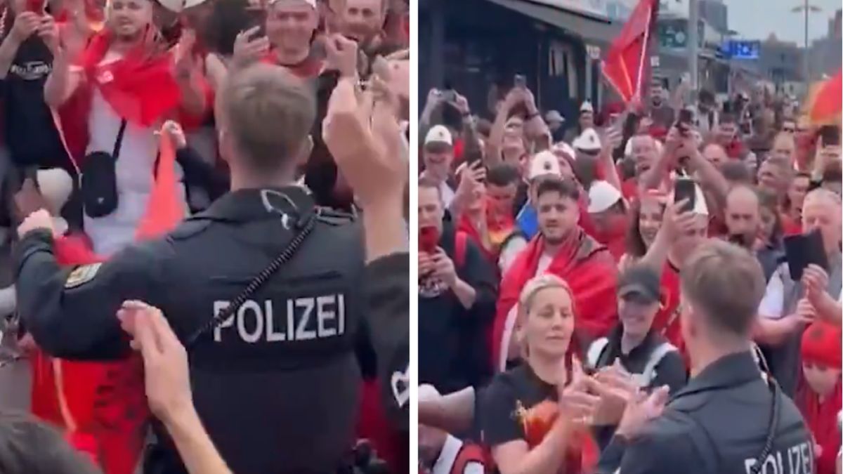 Albańscy kibice świętowali w Hamburgu