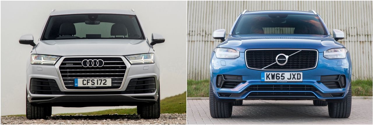 Audi Q7 i Volvo XC90 to mocni, rynkowi konkurenci.