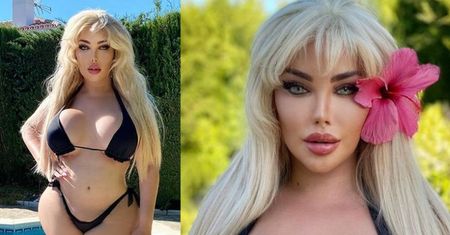 Jessica Alves w mikroskopijnym bikini pręży się nad basenem (FOTO)