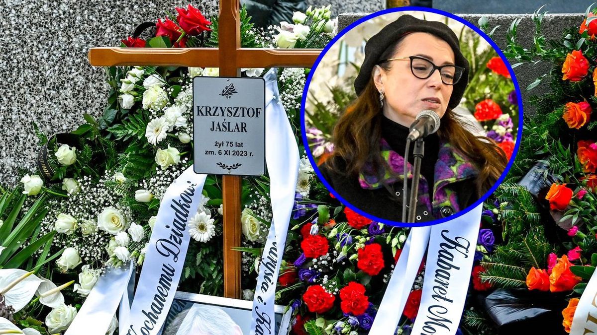 Katarzyna Pakosińska przemawiała na pogrzebie Krzysztofa Jaślara