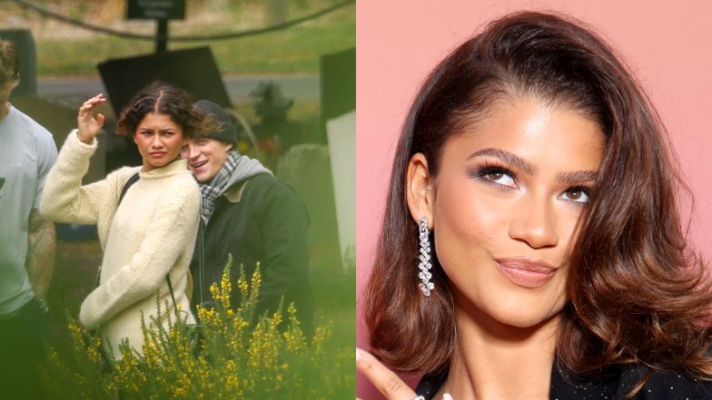 Zendaya odwiedziła Toma Hollanda w pracy