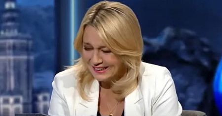 Nie mogła przestać się śmiać. Musiała przepraszać widzów