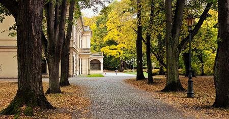 Żywiecki park jesienią. Dobry adres na rodzinny spacer