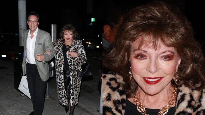 Joan Collins na randce z mężem