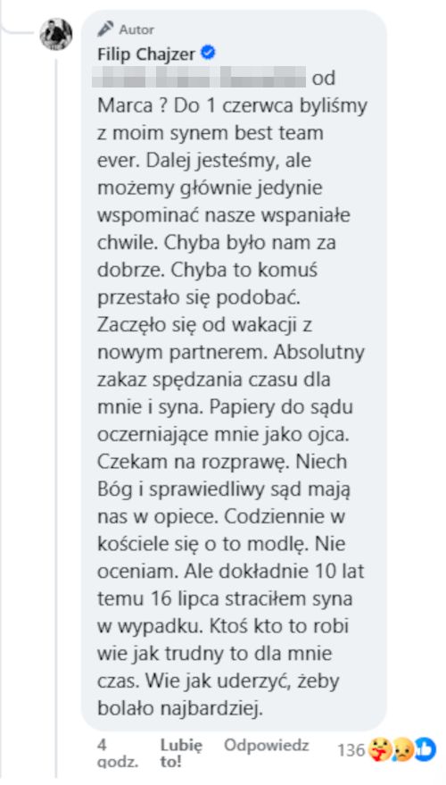 Komentarz Filipa Chajzera