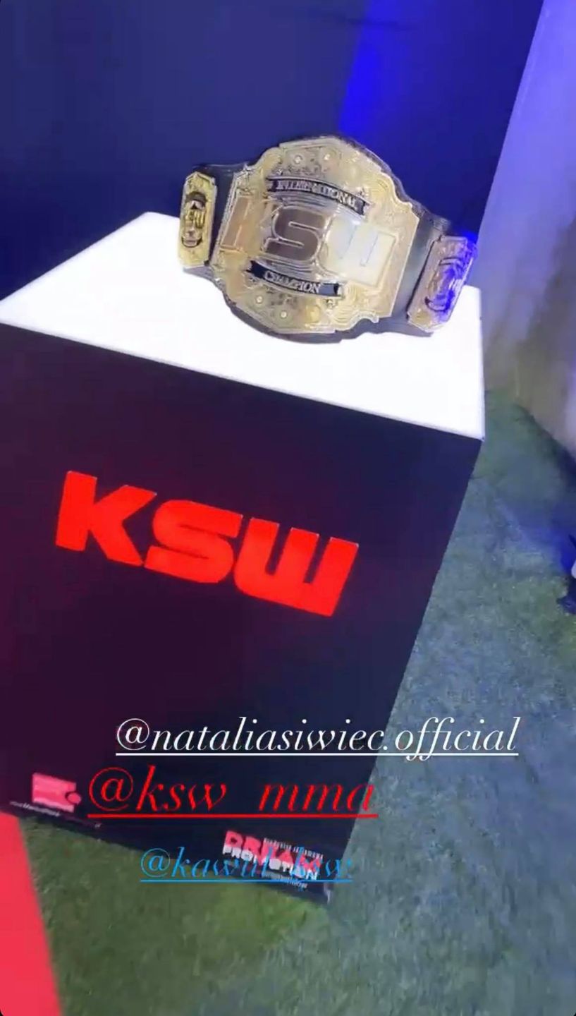 Natalia Siwiec na gali KSW