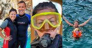 Katarzyna Cichopek relacjonuje nurkowanie w Morzu Śródziemnym: "MÓJ PIERWSZY RAZ". Wspiera ją Kurzajewski. Słodko?  (ZDJĘCIA)