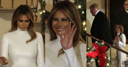 Melania Trump w nowej fryzurze zadaje szyku na balu w Białym Domu (ZDJĘCIA)