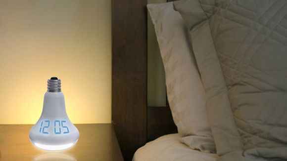 Żarówkowy budzik 1