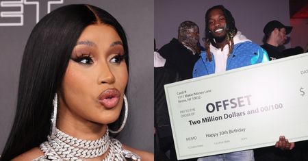 Cardi B sprezentowała niewiernemu Offsetowi na urodziny czek o wartości 2 MILIONÓW DOLARÓW! Ma gest? (ZDJĘCIA)