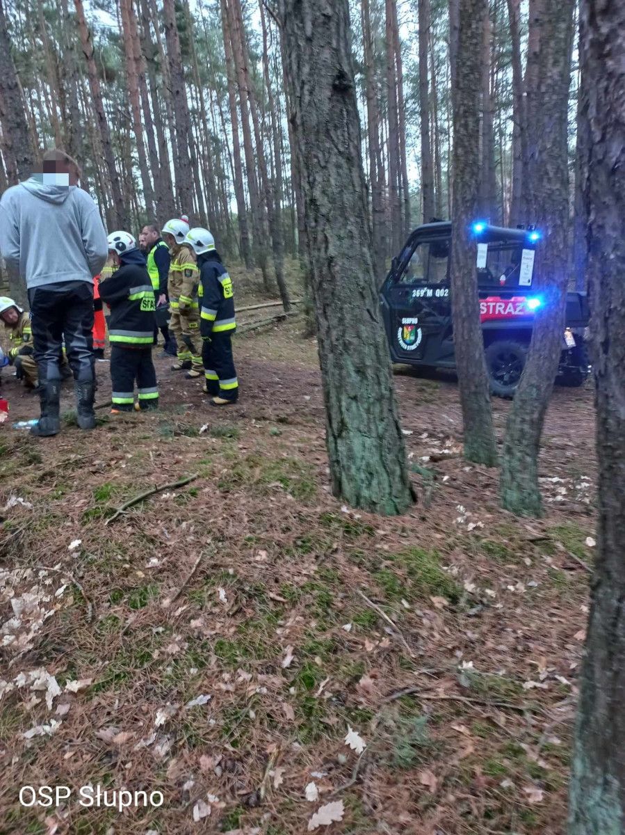 Wypadek na crossie w Słupnie