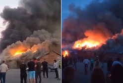 Wielki pożar w obwodzie lwowskim. Kłęby dymu i słup ognia