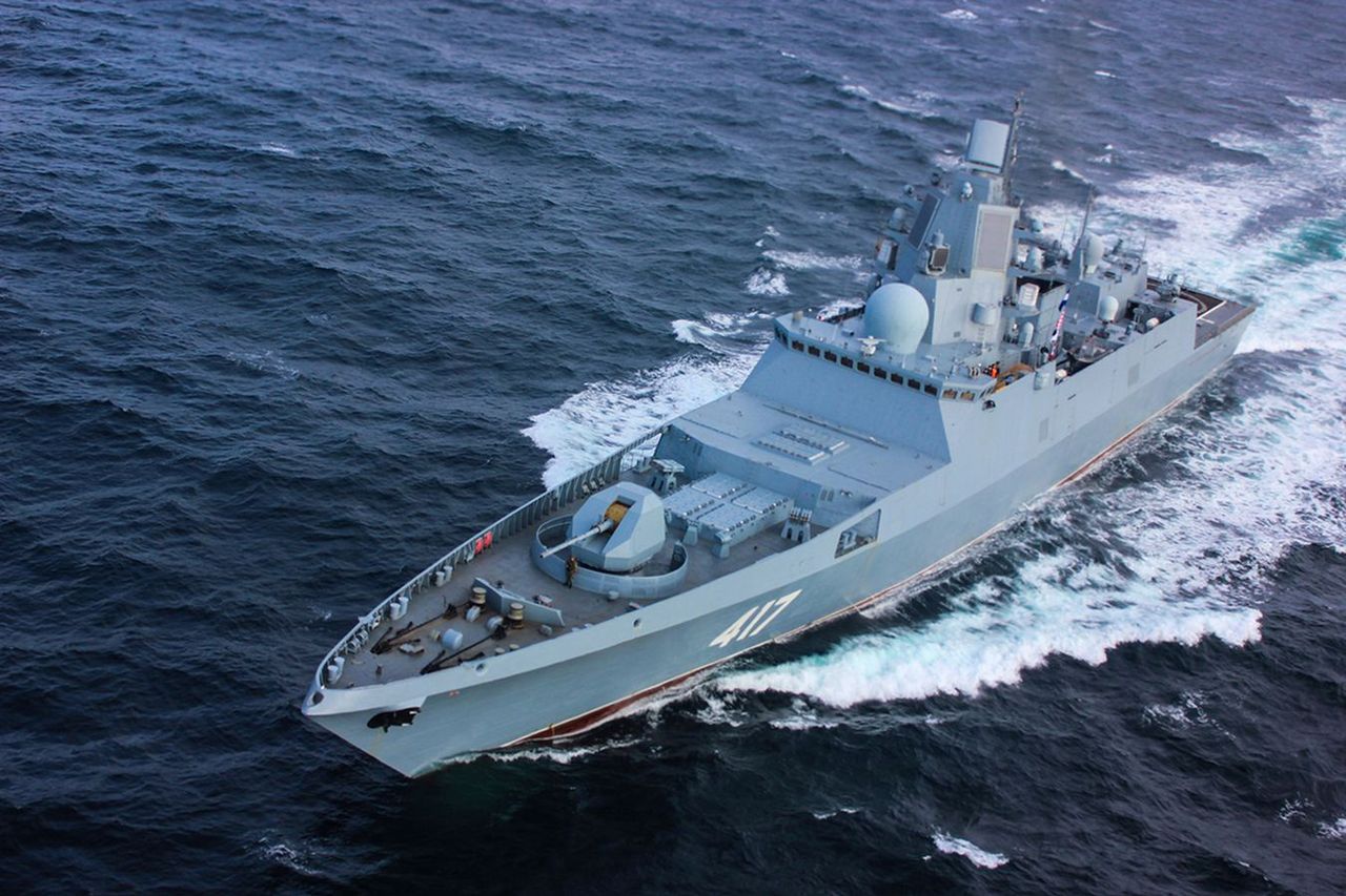 Russian frigate of project 22350, illustrative photo