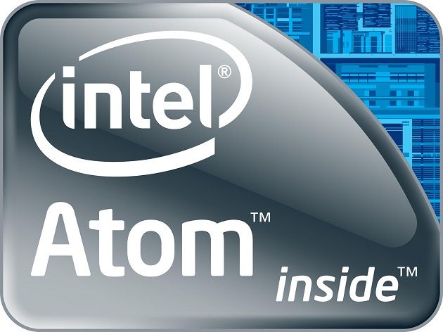 Intel Atom procesor logo saltwell