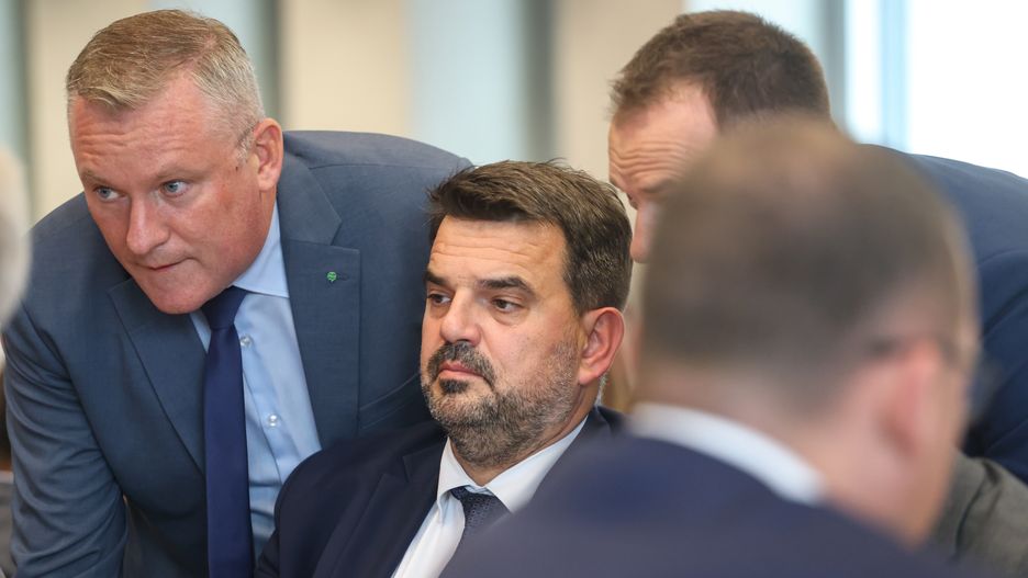 Jacek Tomczak (po prawej) w Sejmie