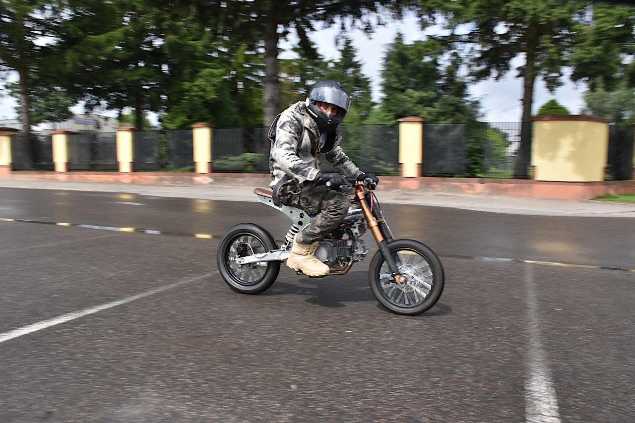 Człuchów: Wyjątkowy motocykl podczas Cafe Racer Sprint. Miał silnik diesla!
