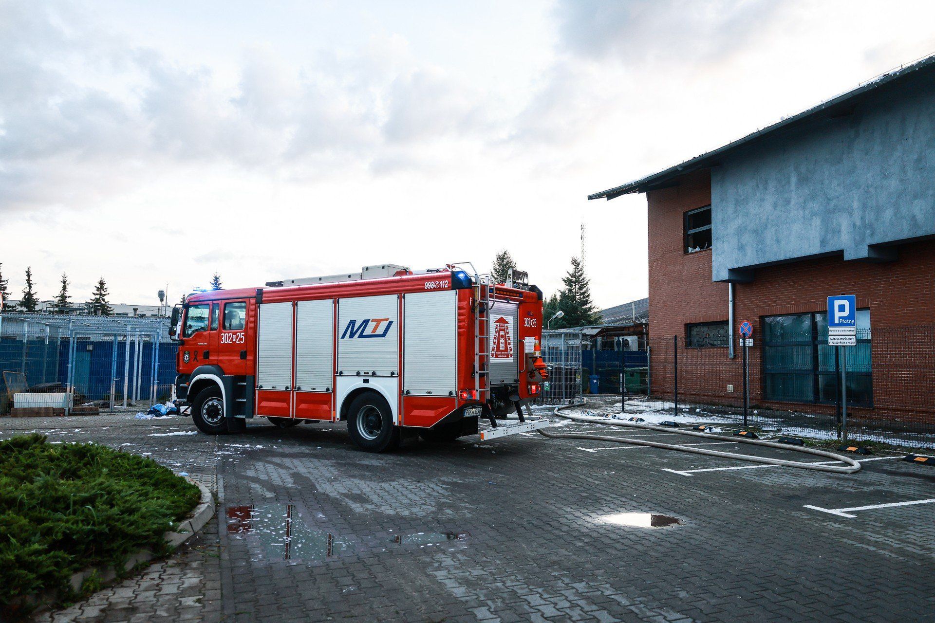 Pożar Galerii Podolany w Poznaniu