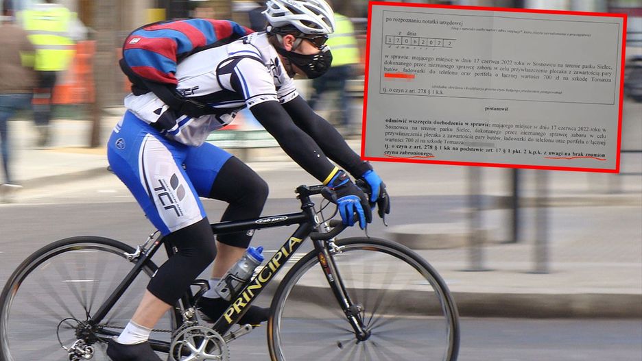 Rowerzysta, który zabrała plecak nastolatki jak swój, jest bez winy. Bo wartość ukradzionej rzeczy jest znikoma