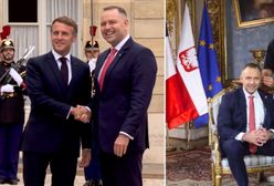 Nawrocki spotkał się z Macronem. Nagrania z wizyty w Paryżu