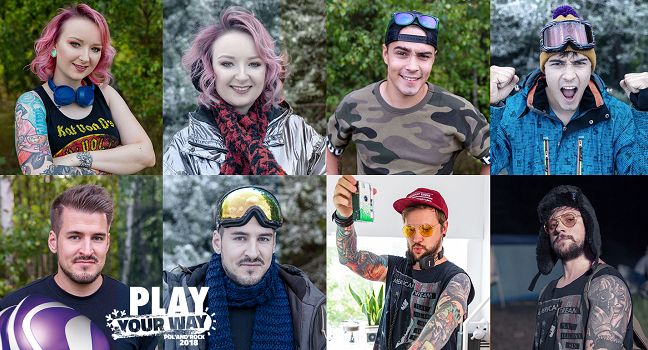 Red Lipstick Monster, Rezi, Izak i Człowiek Warga w kampanii Play