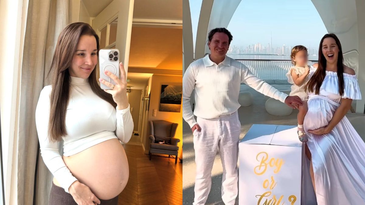 Lil Masti z mężem i córką