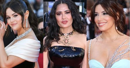 Cannes 2024. Tłum gwiazd na czerwonym dywanie: Salma Hayek, Selena Gomez, Eva Longoria... (ZDJĘCIA)
