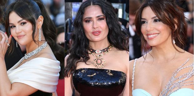 Cannes 2024. Tłum gwiazd na czerwonym dywanie: Salma Hayek, Selena Gomez, Eva Longoria... (ZDJĘCIA)