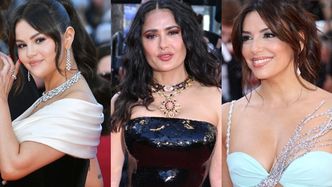 Cannes 2024. Tłum gwiazd na czerwonym dywanie: Salma Hayek, Selena Gomez, Eva Longoria... (ZDJĘCIA)