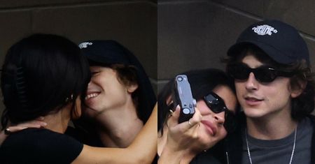 Kylie Jenner i Timothée Chalamet WYMIENIAJĄ CZUŁOŚCI na finale US Open. Ładna z nich para? (FOTO)