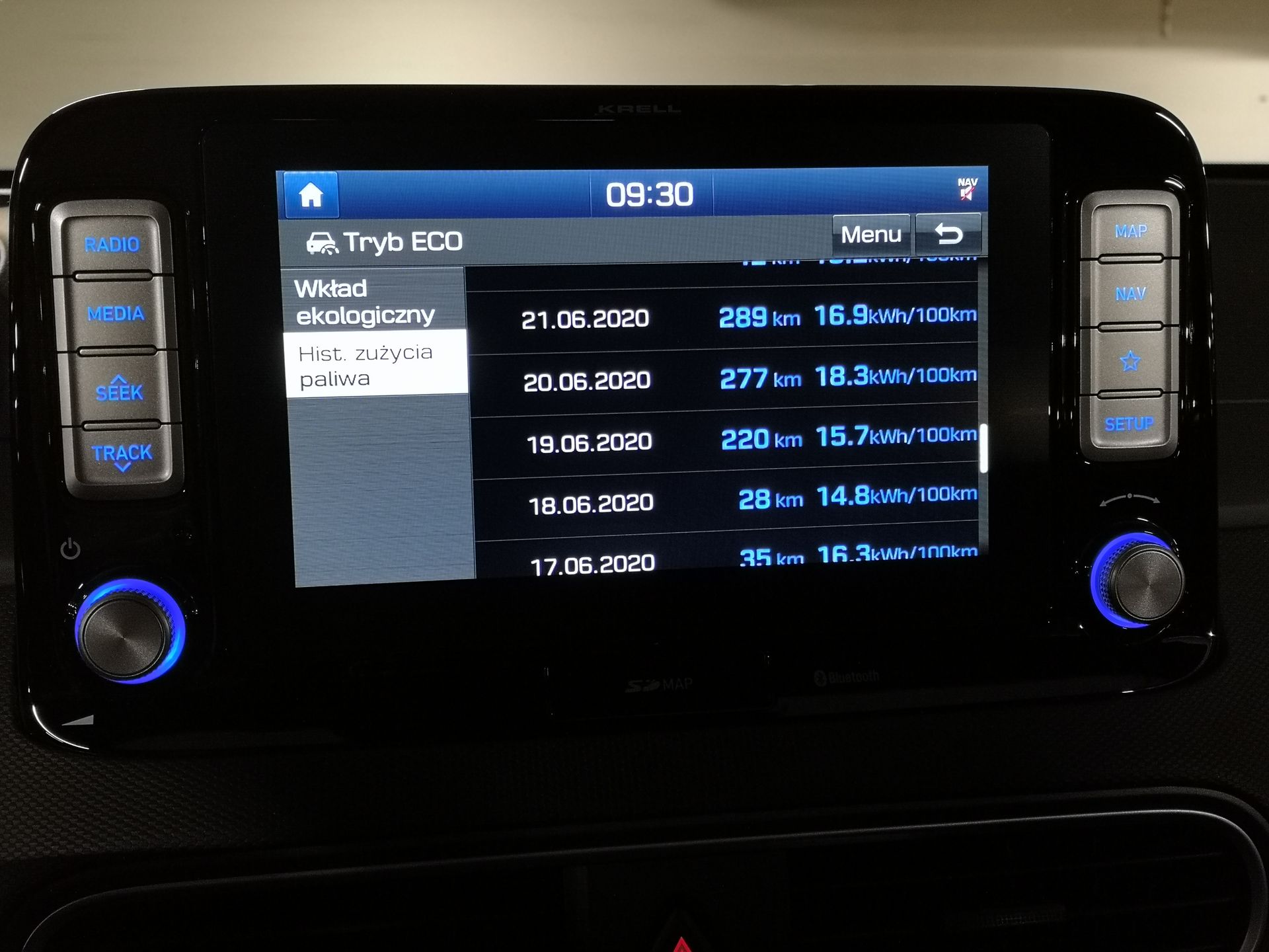 Hyundai Kona Electric: System zarządzania energią oraz audio Krell 18