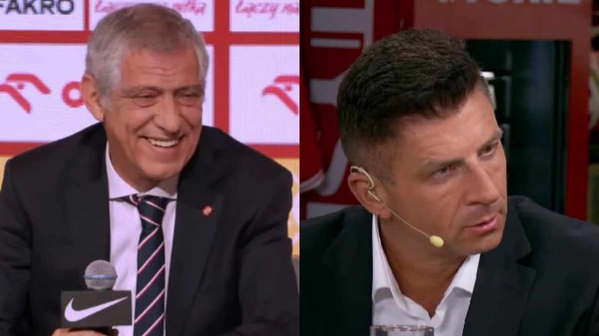 Na zdjęciu: Fernando Santos i Mateusz Borek