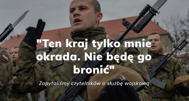Serwis młodzieżowy RASP po fali krytyki usunął tekst o niechęci czytelników do obrony kraju. Naczelna przeprasza