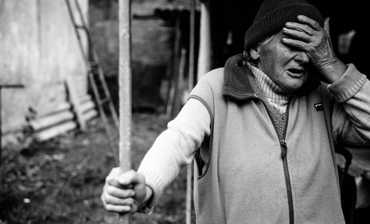 Matka ojczym Mykyty. Obydwaj mężczyźni zostali uprowadzeni przez Rosjan 1 marca i najbliżsi tygodniami nie wiedzieli, co się z nimi dzieje