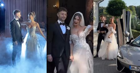 Tiktokerka Adrianna Krysian wyszła za mąż. Tłum influencerów, luksusowe auto i wzruszający pierwszy taniec (ZDJĘCIA)