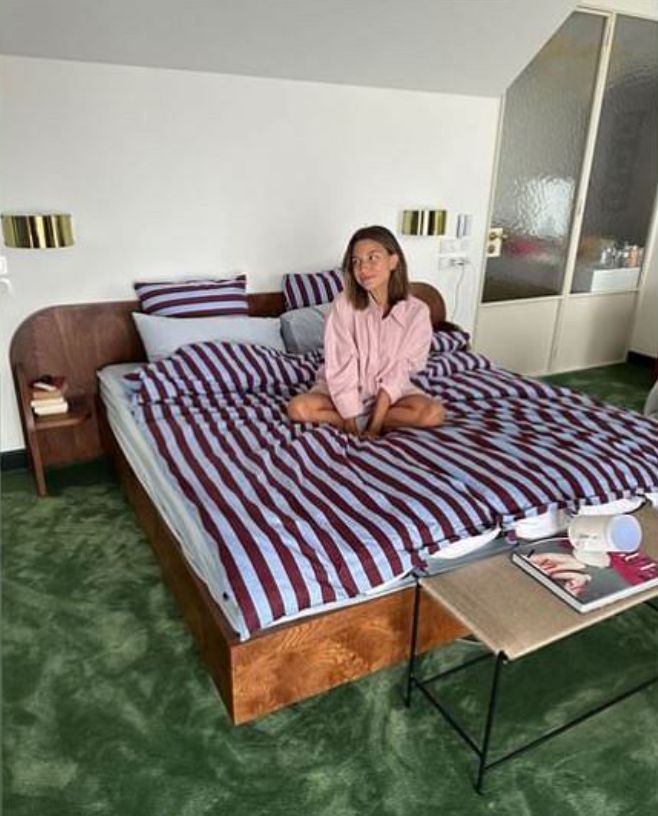 Sypialnia w mieszkaniu Julii Wieniawy