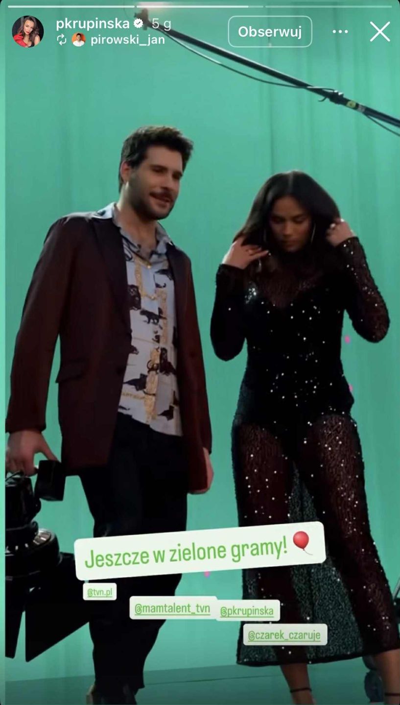 Paulina Krupińska na planie "Mam talent"