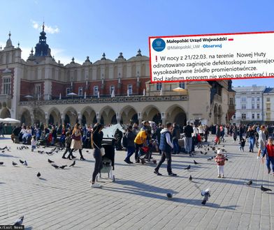 Kraków bije na alarm. Zgubiono niebezpieczne urządzenie